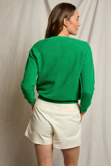 Perfect White Tee Ziggy Crew-Neck Sweatshirt - Grass