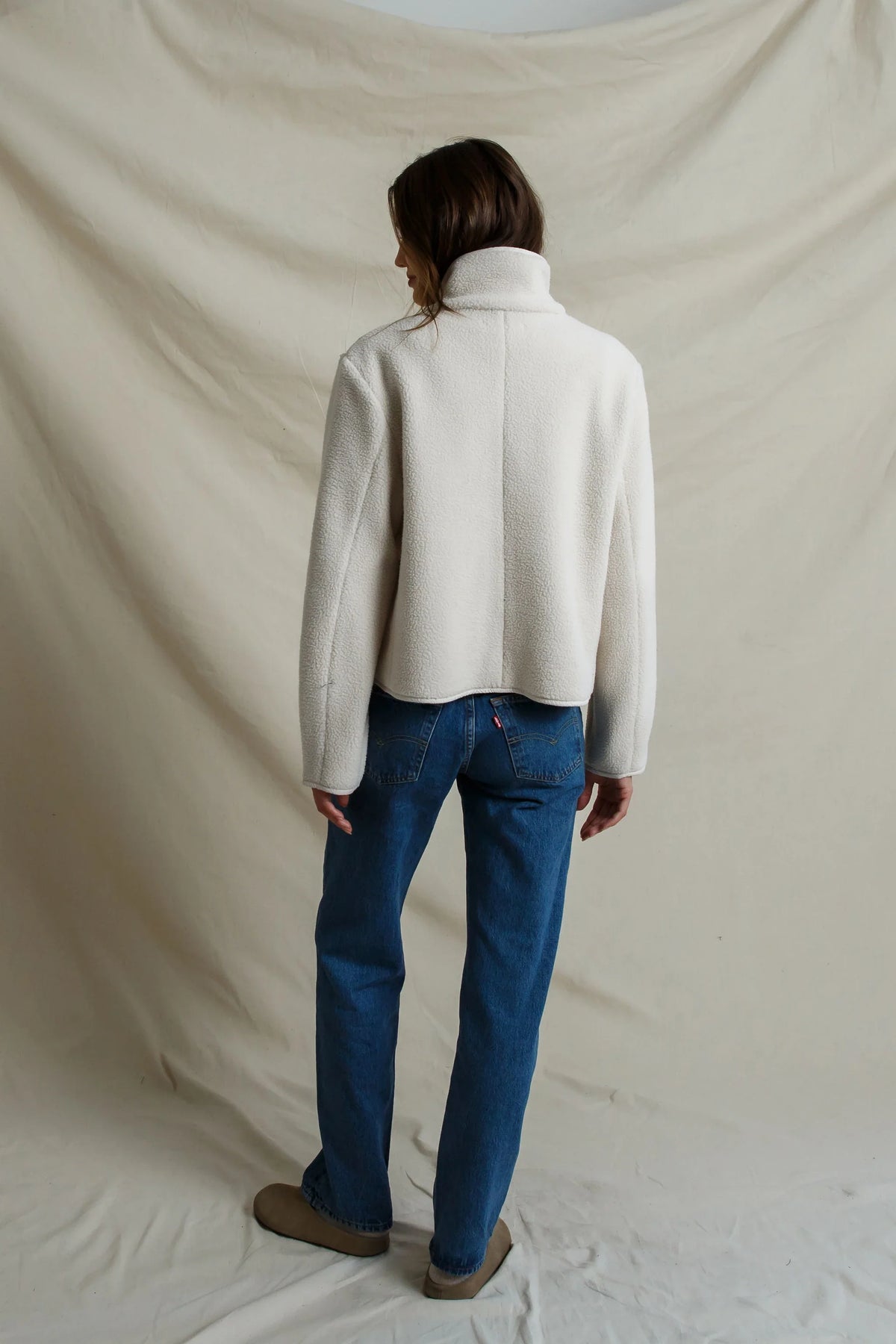 Perfect White Tee Tara Sherpa Jacket