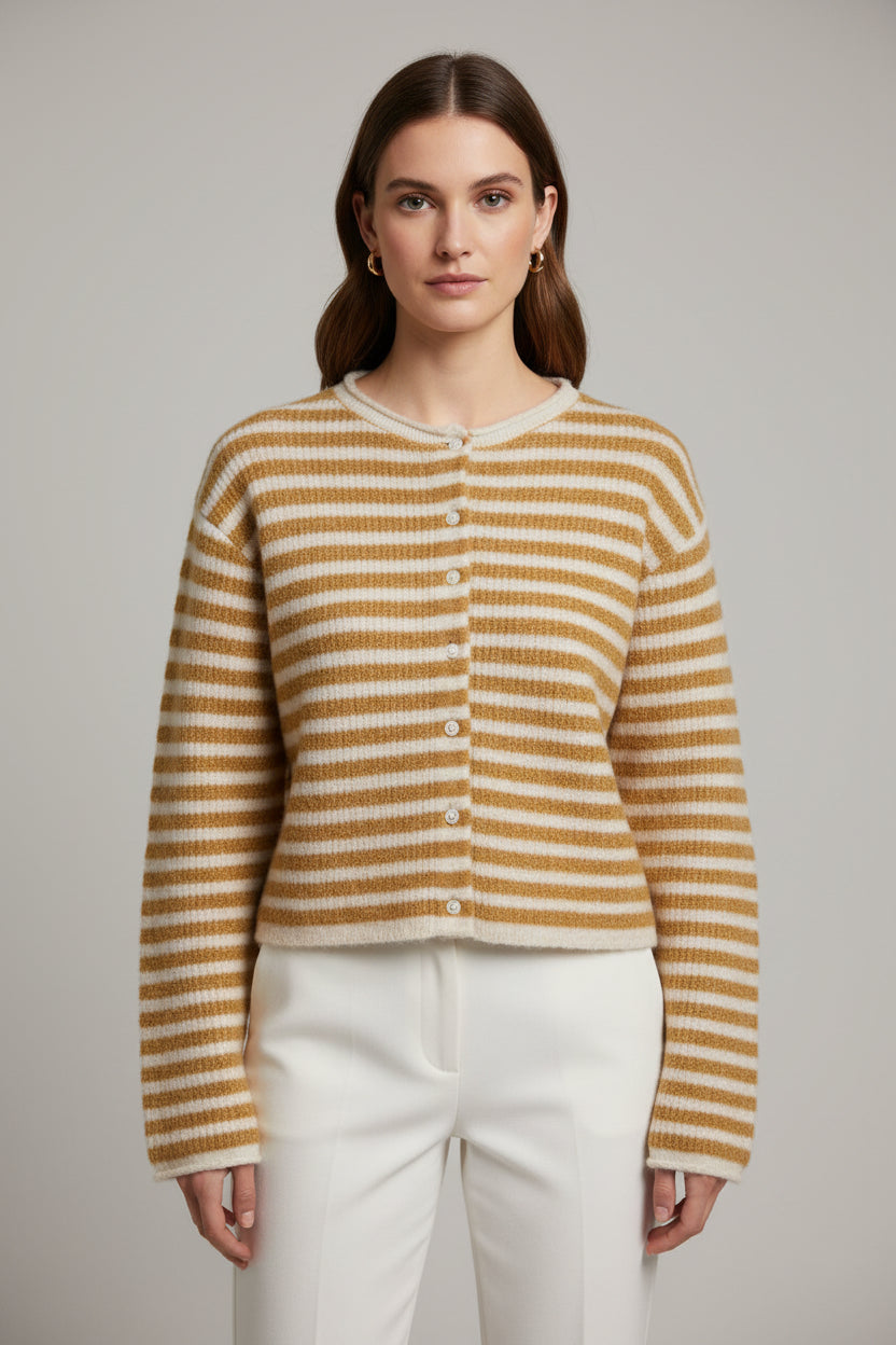 Miou Muse Stripe Cardigan