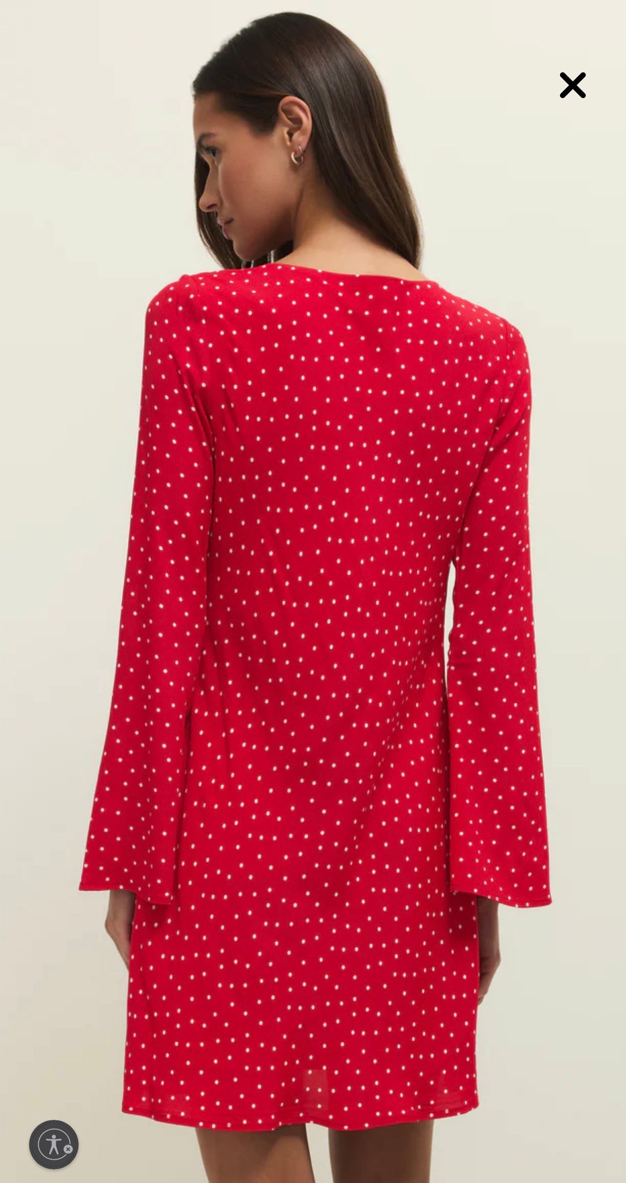 ZSupply Campbell Dot Crepe Mini Dress - gilt+gossamer