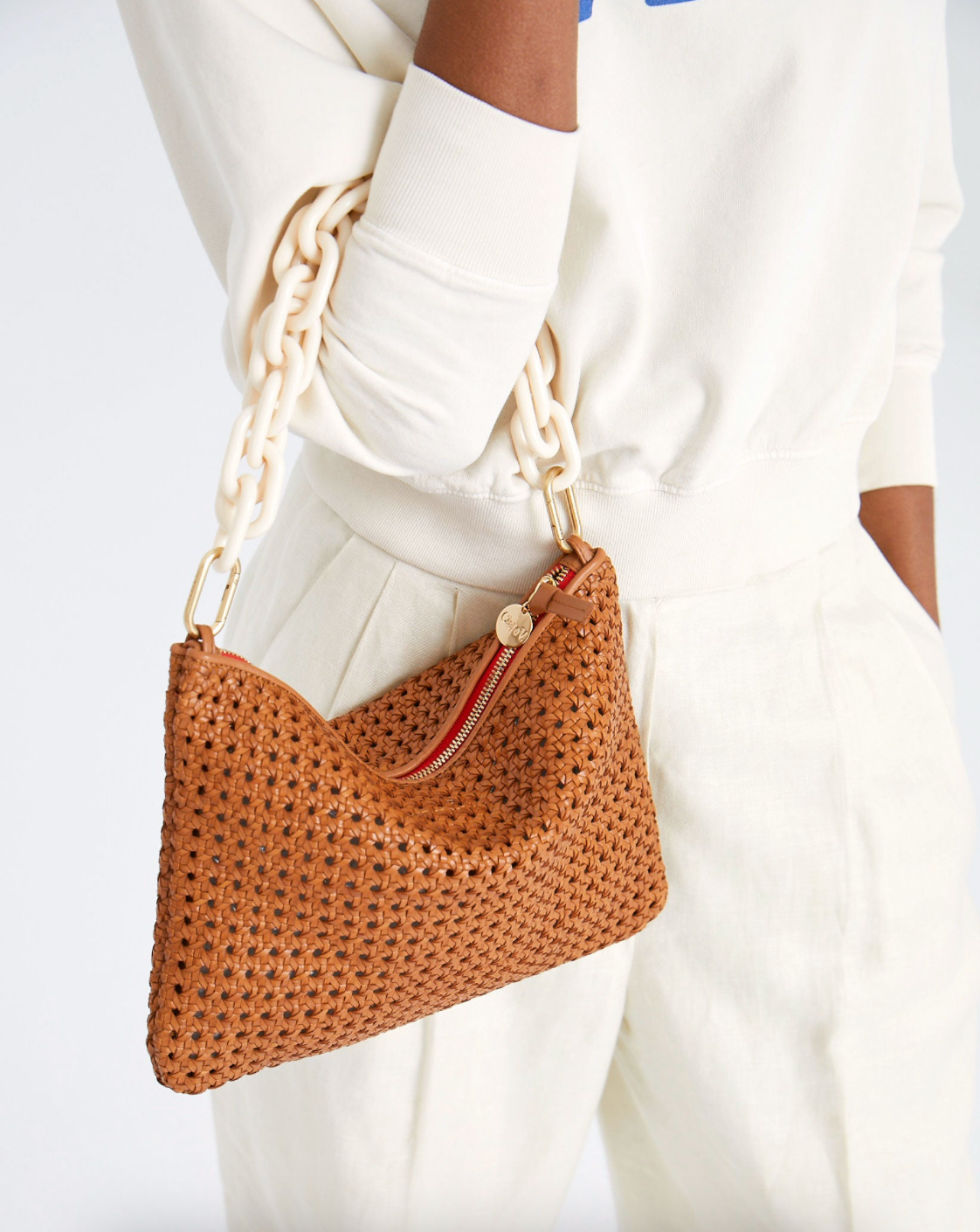 Clare V. Shortie Strap - gilt+gossamer