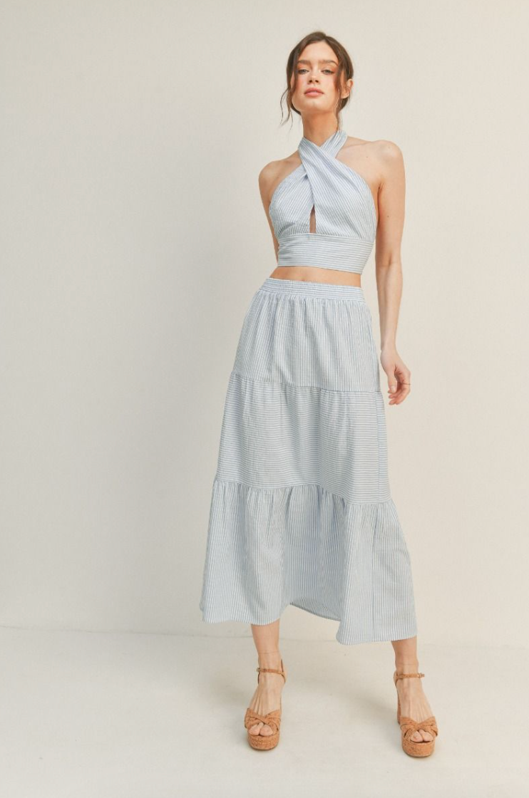 Lush Clothing Havanna Halter Top - gilt+gossamer