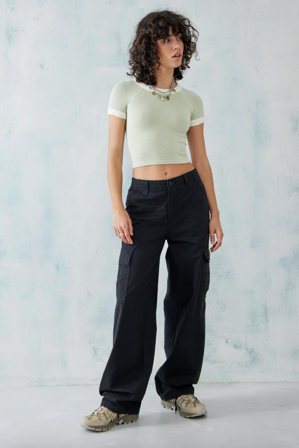 Levi's Mid-Rise 94's Baggy Cargo Jeans - Meteorite