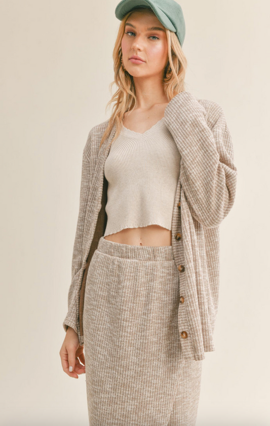 Sage The Label Vintage Heart Relaxed Cardigan