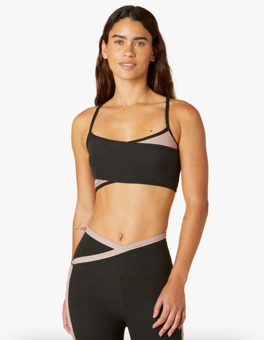 Is That The New Contrast Binding Racer Back Sports Bra & Shorts