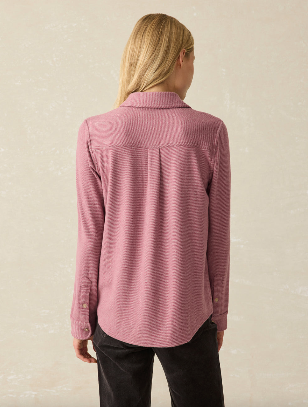 Faherty Legend Sweater Shirt - Rose Twill - gilt+gossamer