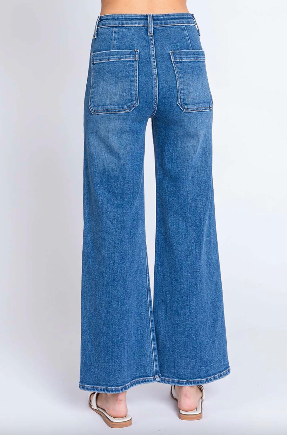 Letters to Juliet - Sailor Front Patch Pocket - Medium Wash