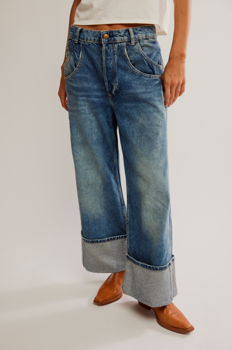 Free People Final Countdown Mid-Rise Jeans - gilt+gossamer