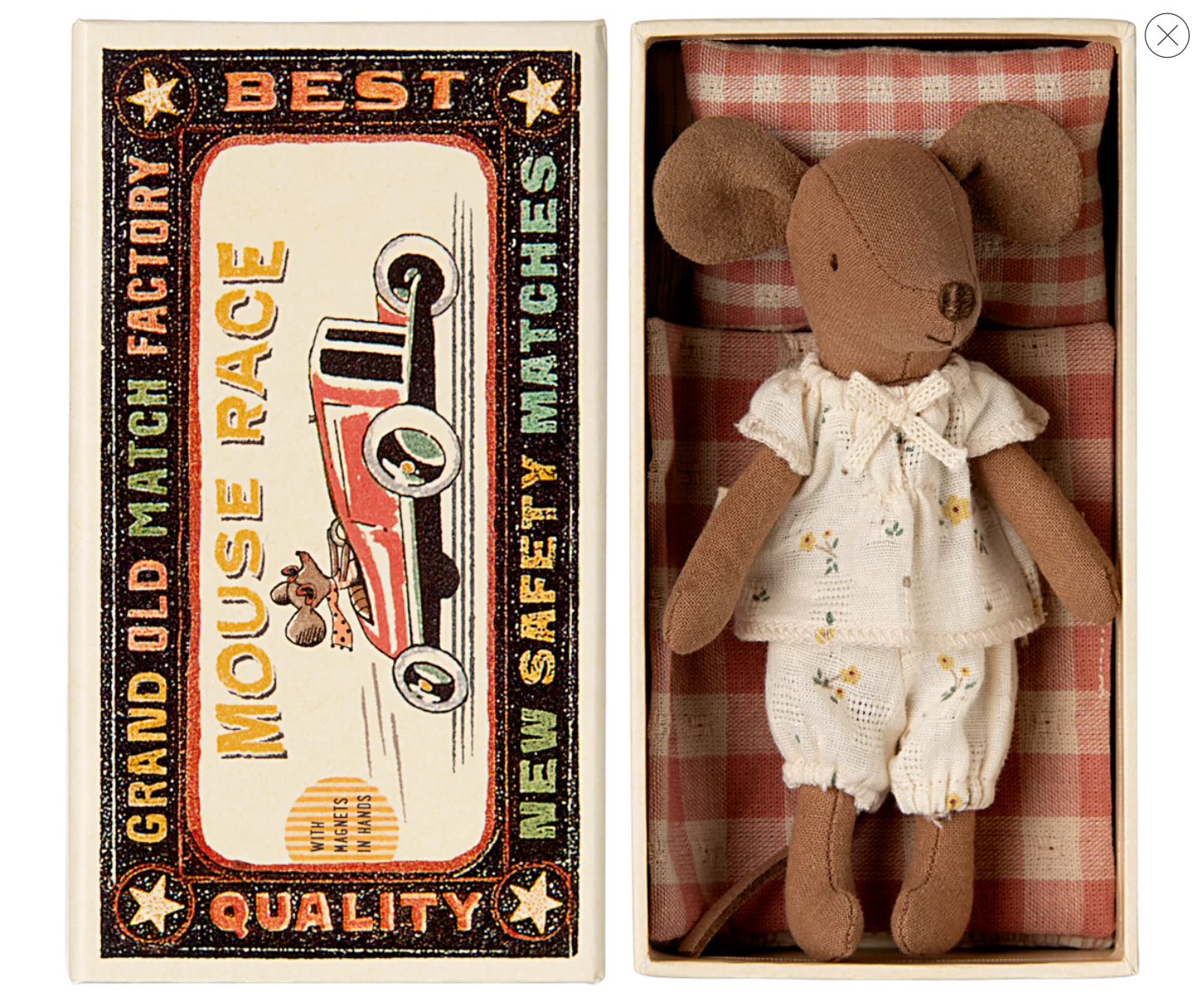 Maileg Big Sister Mouse in Box - Pajamas - gilt+gossamer