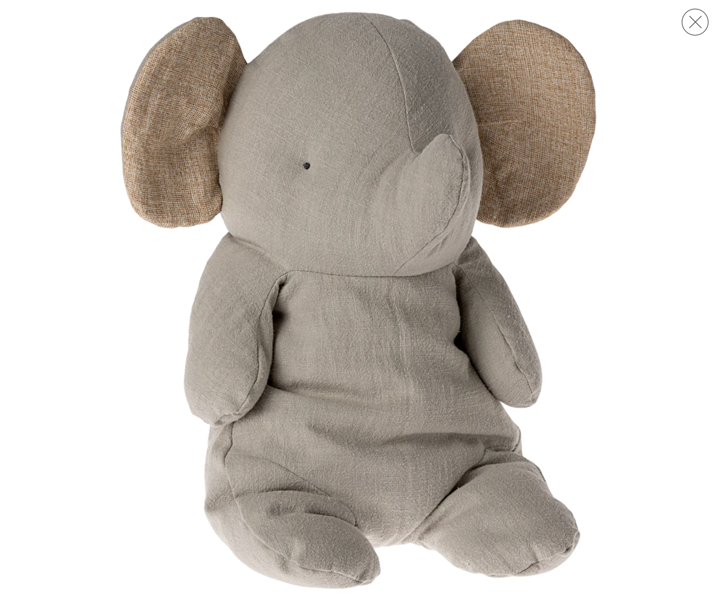 Maileg Elephant, Big - Grey - gilt+gossamer
