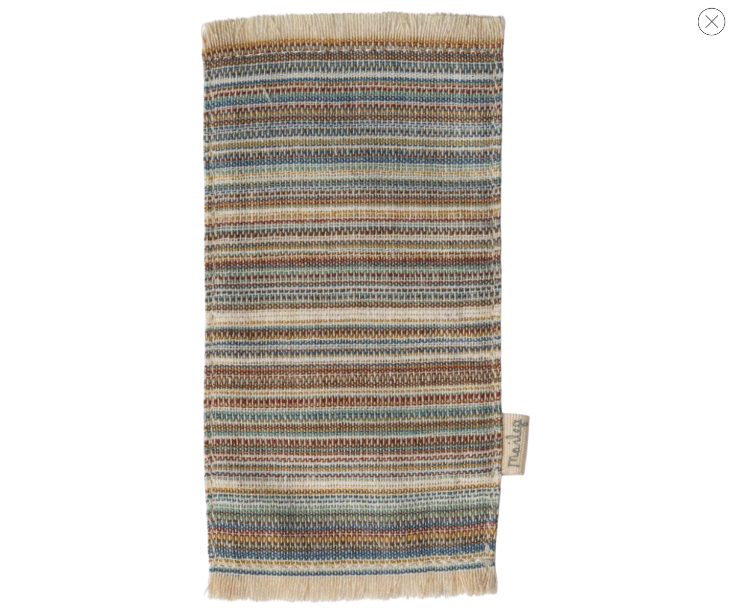 Maileg Rug, Striped - Medium - gilt+gossamer