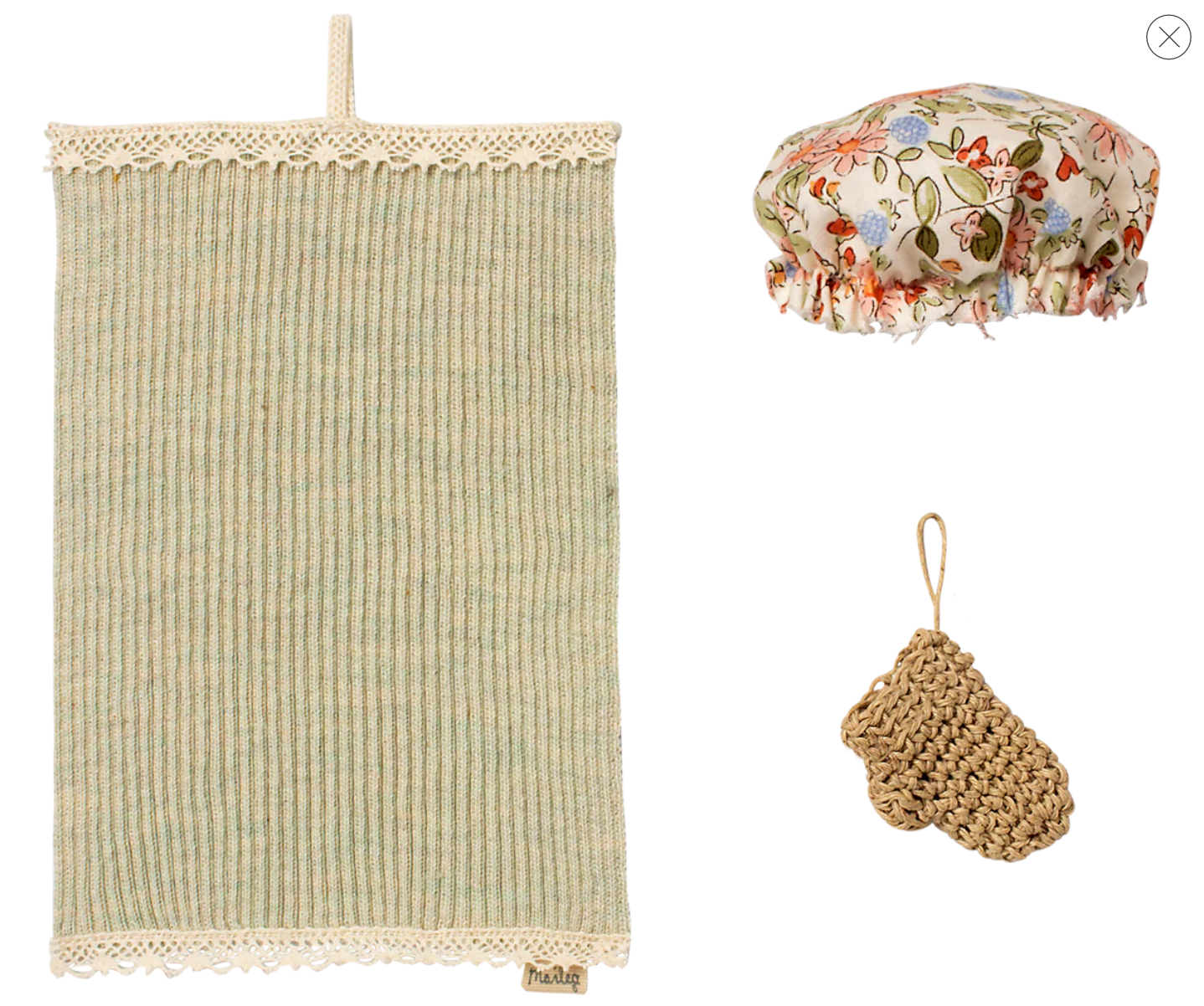 Maileg Wellness Set, Miniature - gilt+gossamer