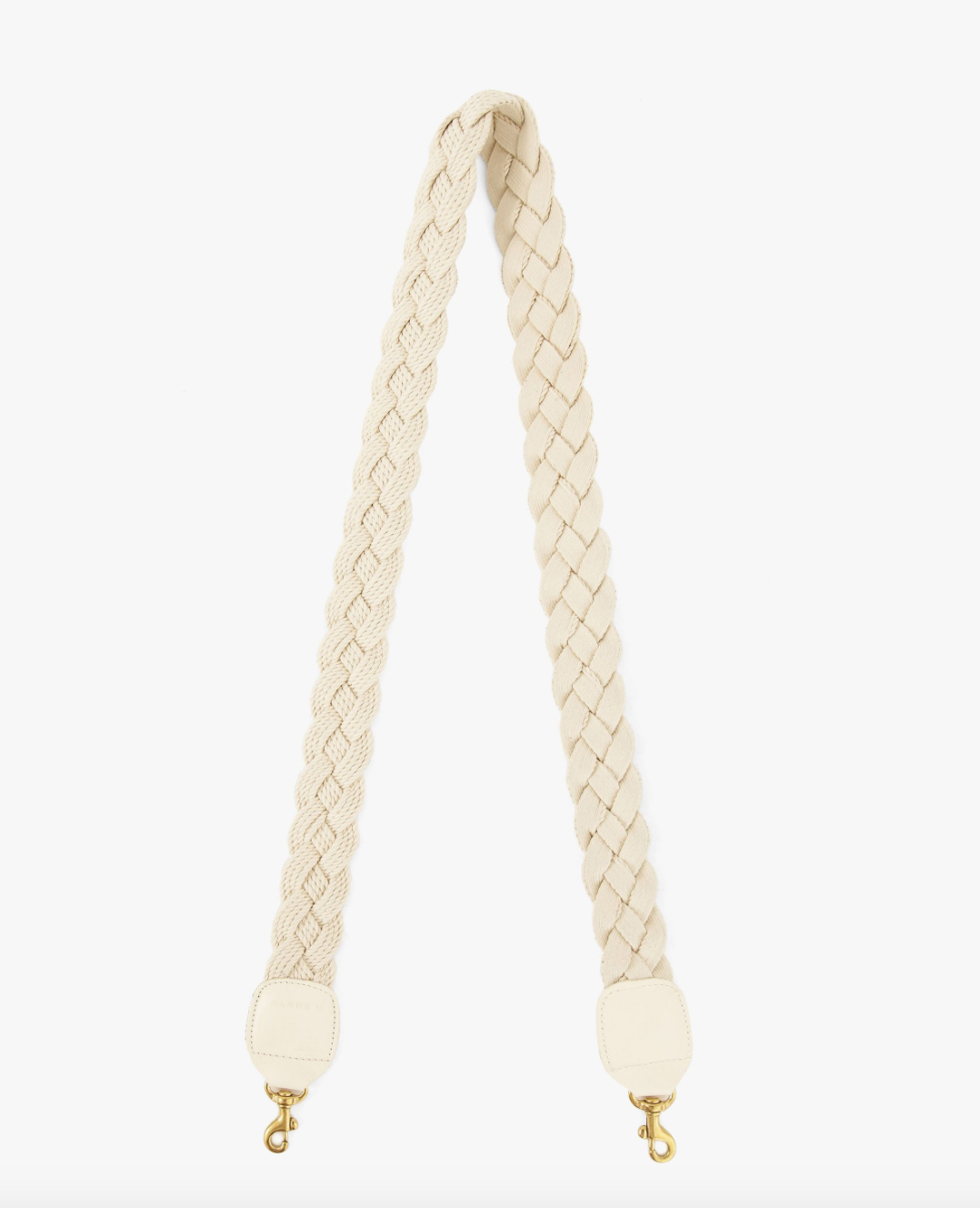 Clare V. Crossbody Strap - Cream Braided Rope - gilt+gossamer
