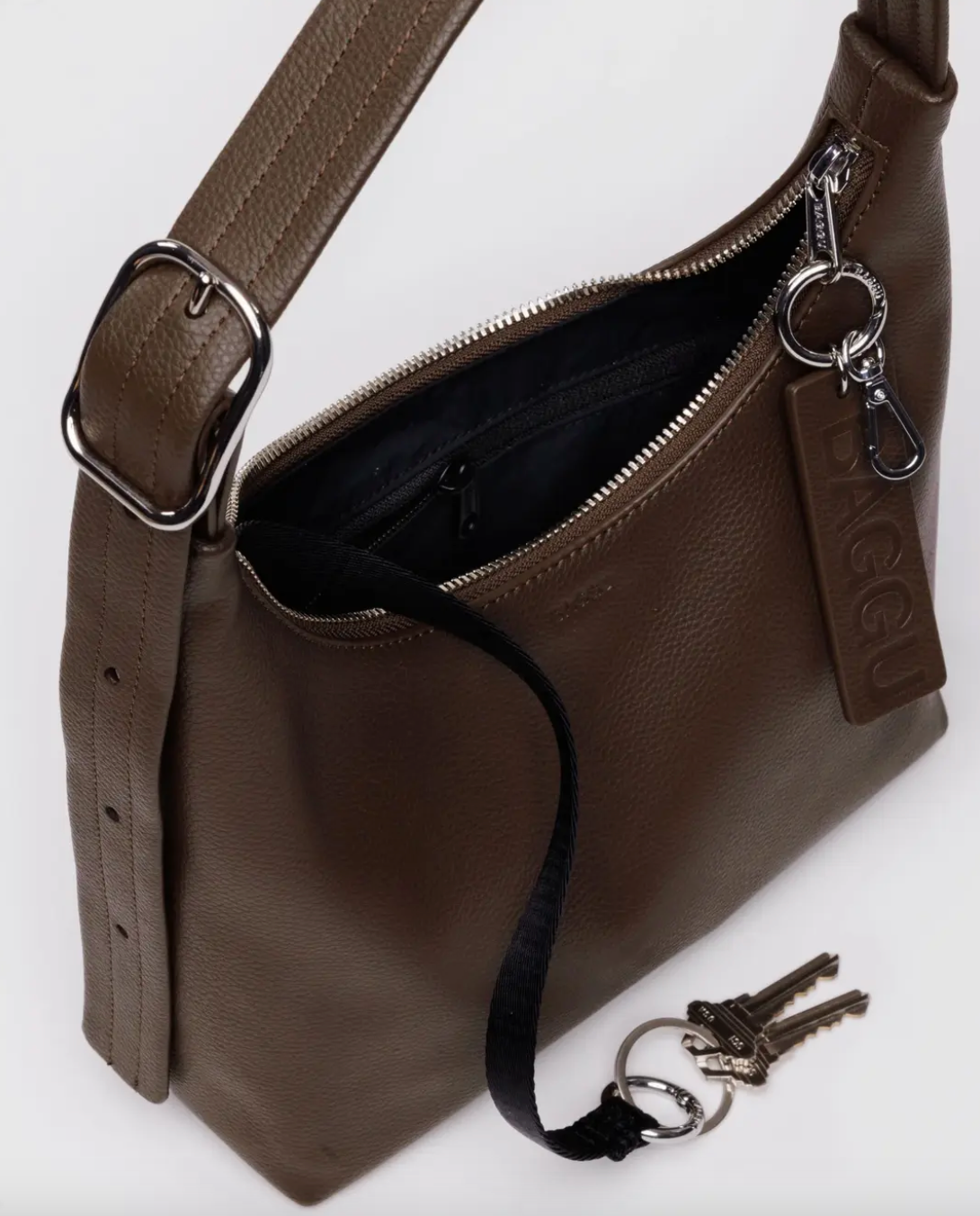 Baggu Mini Recycled Leather Shoulder Bag