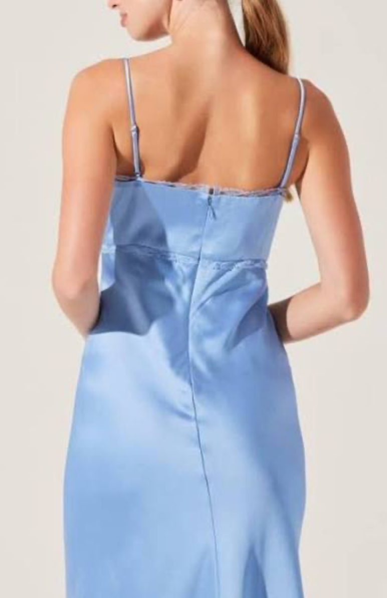 ASTR The Label Florianne Satin Maxi Dress - gilt+gossamer