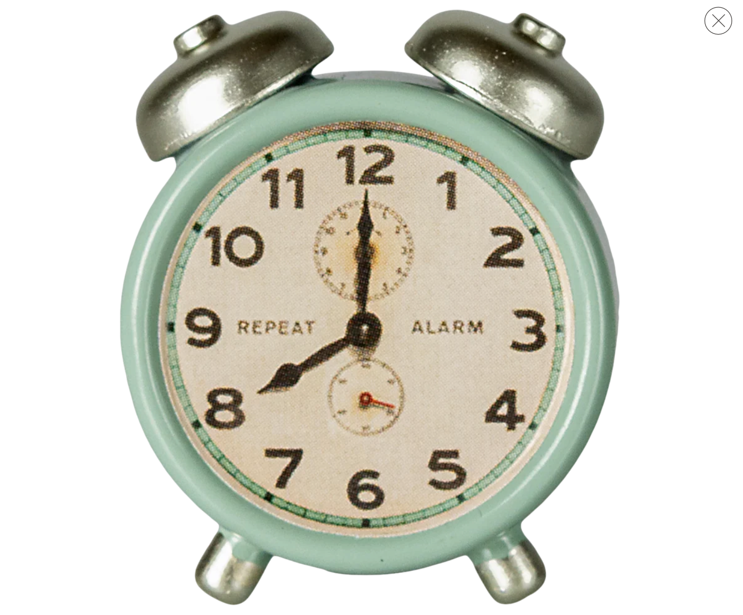 Maileg Alarm clock, Mouse - Mint