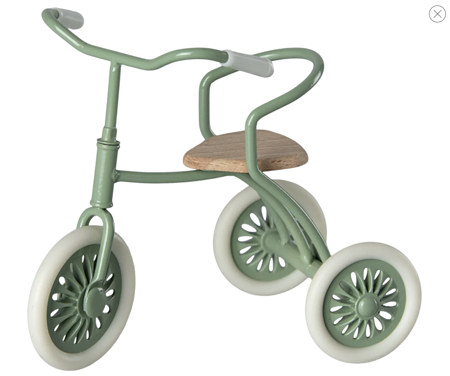 Maileg Abri a tricycle, Mouse - Green
