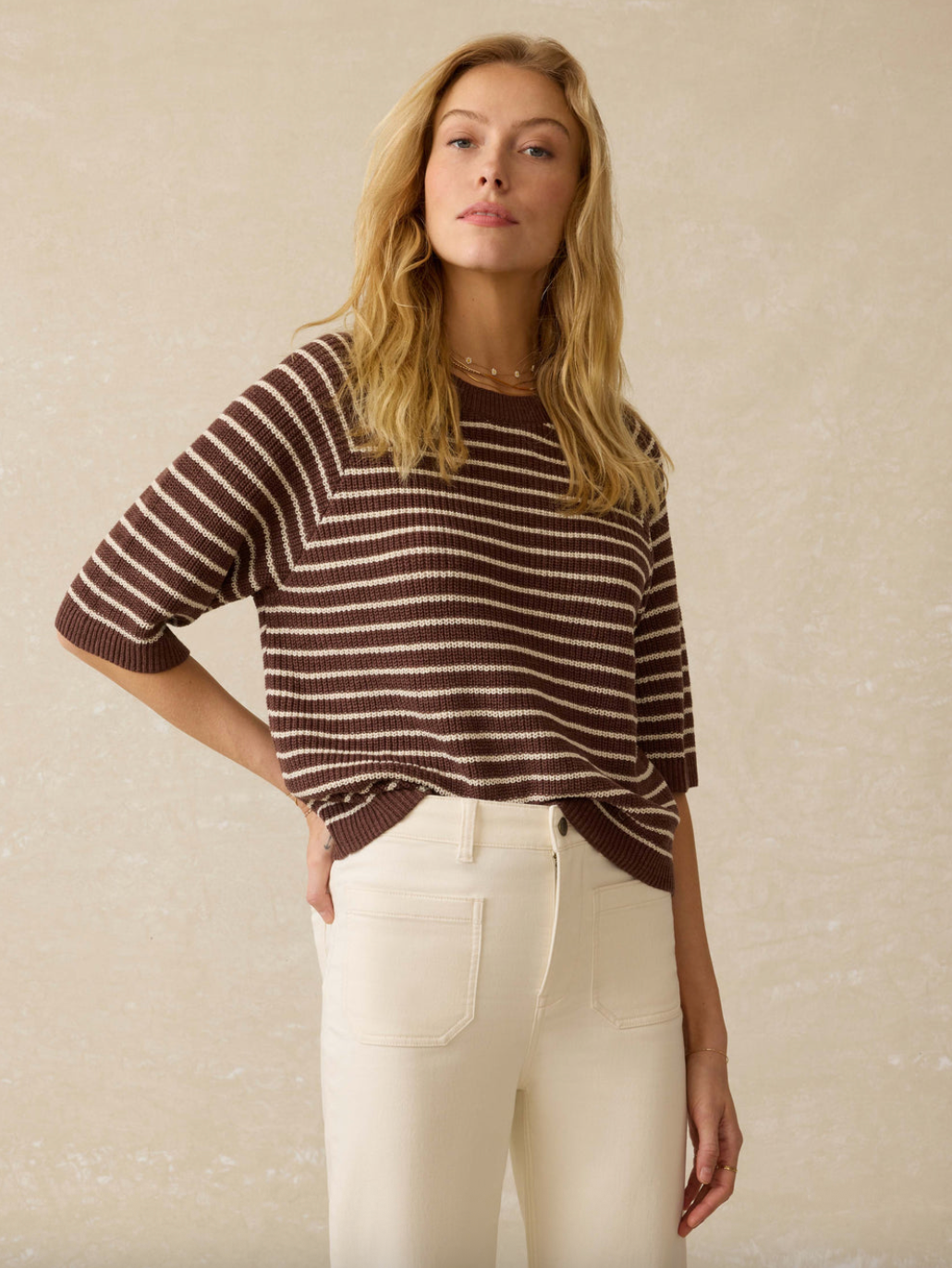 Faherty Miramar Linen Sweater Tee