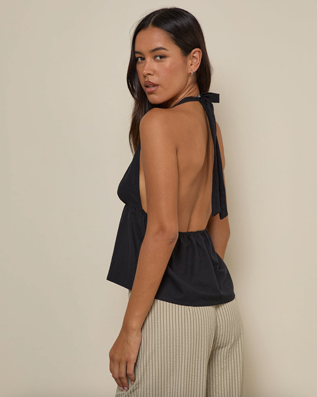 Motel Rocks Eldana Halterneck Top