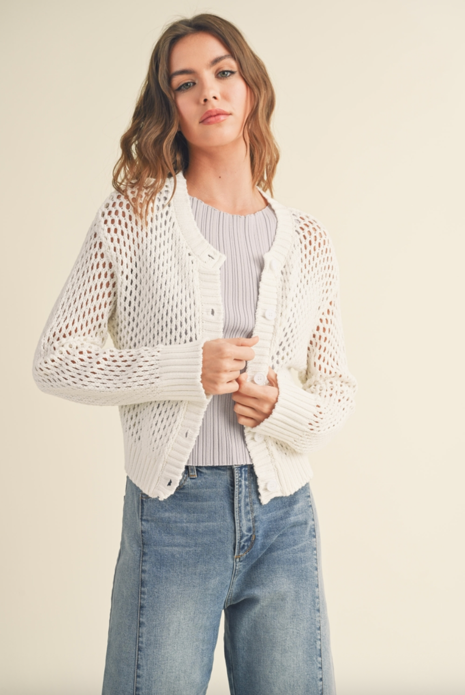 Alma Crochet Cardigan
