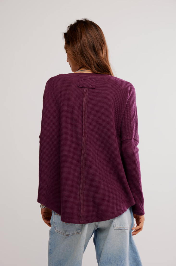 Free People Latte Blues Solid Thermal