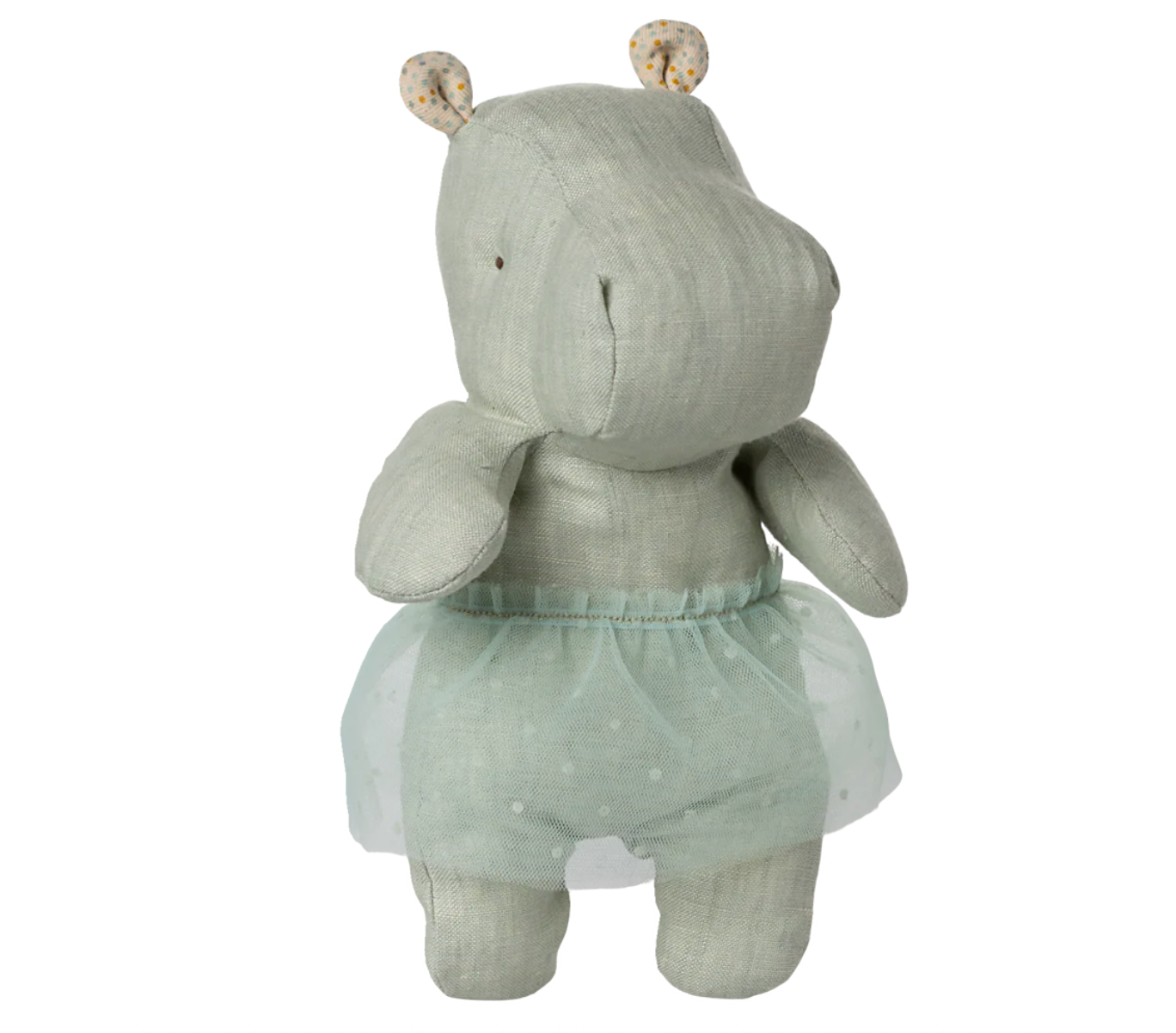 Maileg Hippo w. skirt, Small - Mint