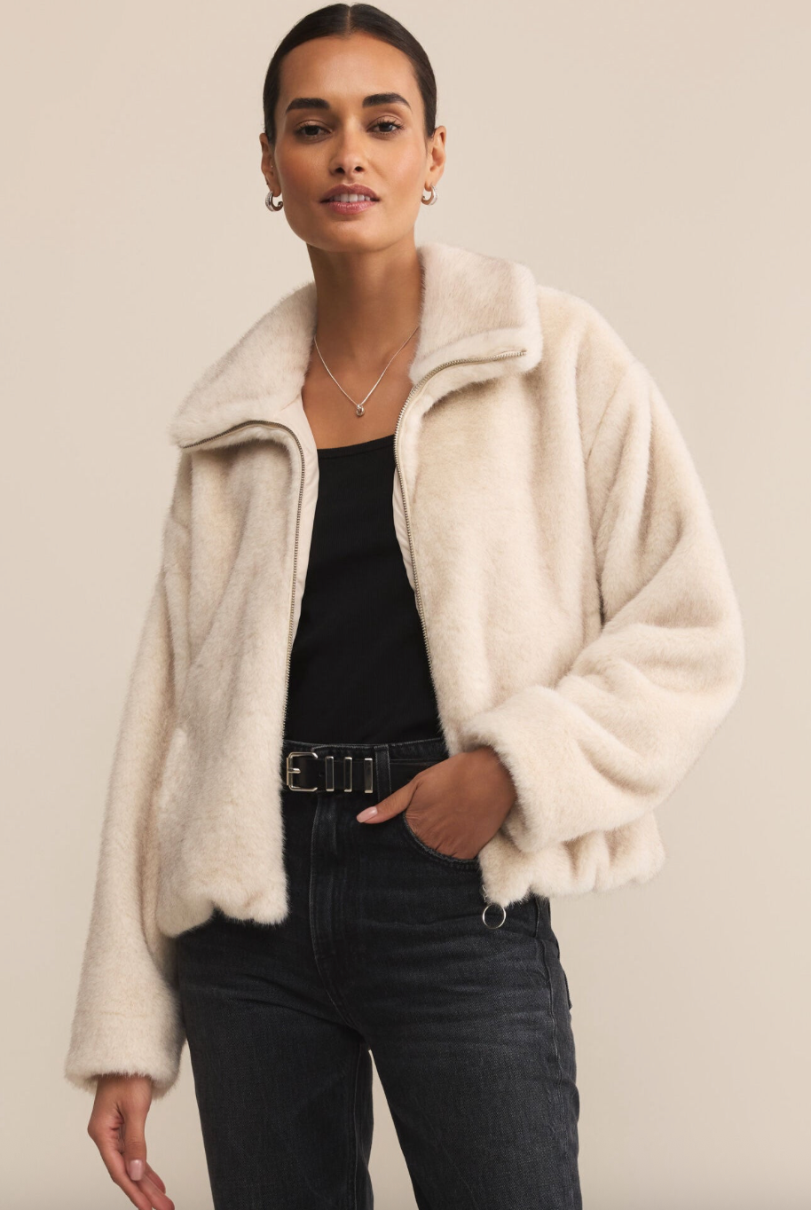 Amethyst Faux Fur Jacket