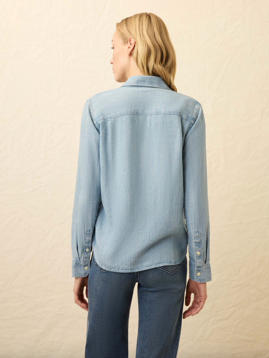 Faherty Tried & True Chambray Shirt - Mid Wash