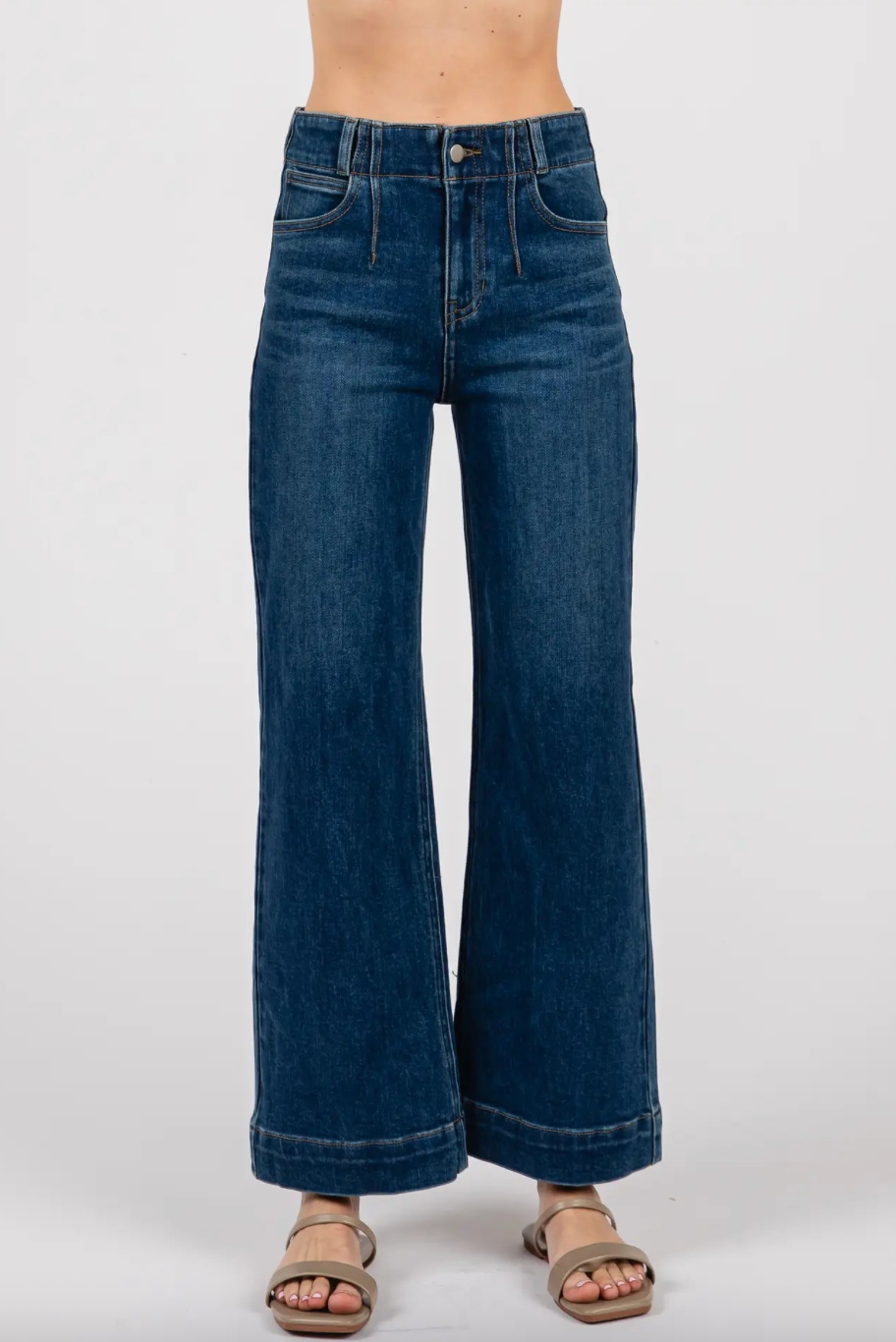 Letter To Juliet - A Line Darted Jeans - Dark