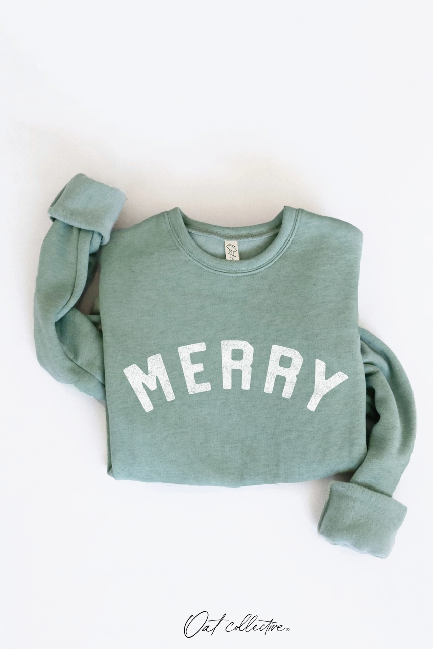 OAT Collective Merry Graphic Sweatshirt