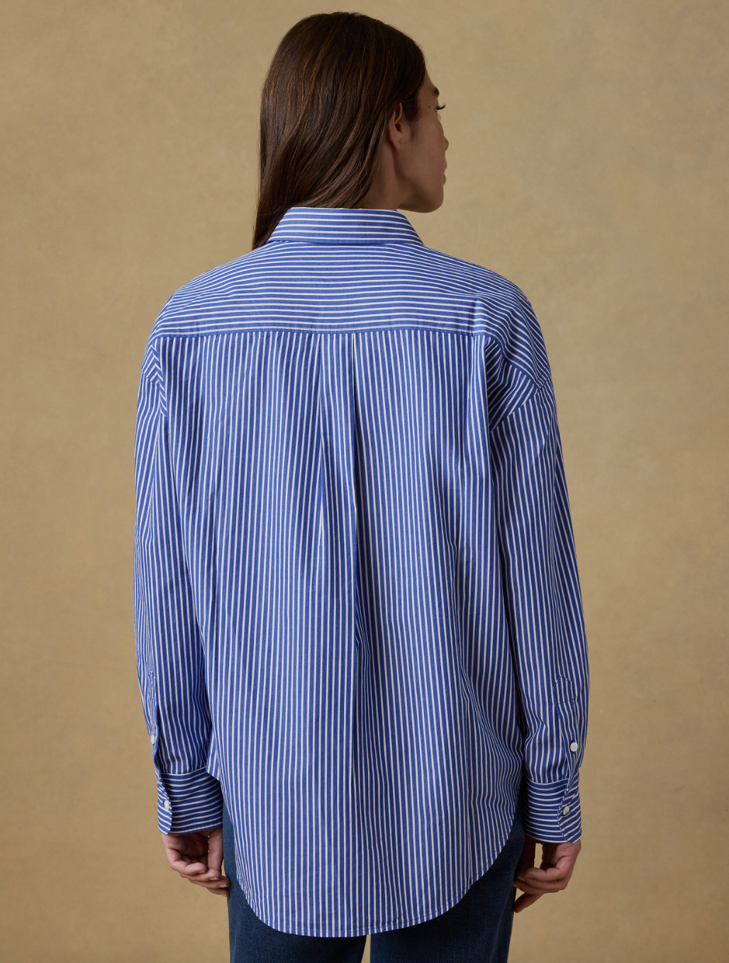 Faherty Coastal Poplin Relaxed Shirt - Endless Coast Stripe