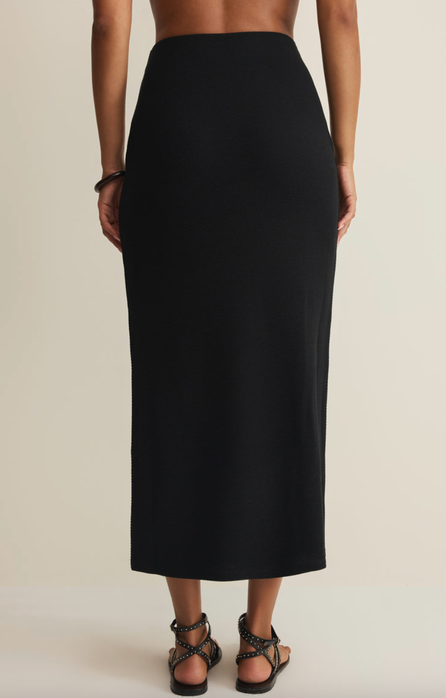 Ainslie Midi Skirt - Black - gilt+gossamer