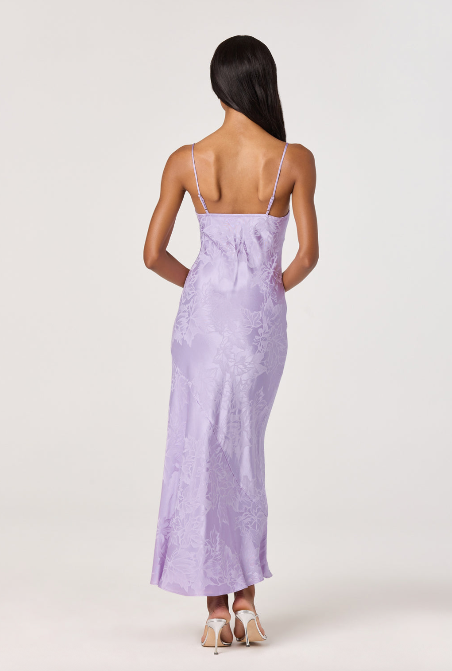 ASTR The Label Tyla Satin Bias-Cut Maxi Dress - gilt+gossamer