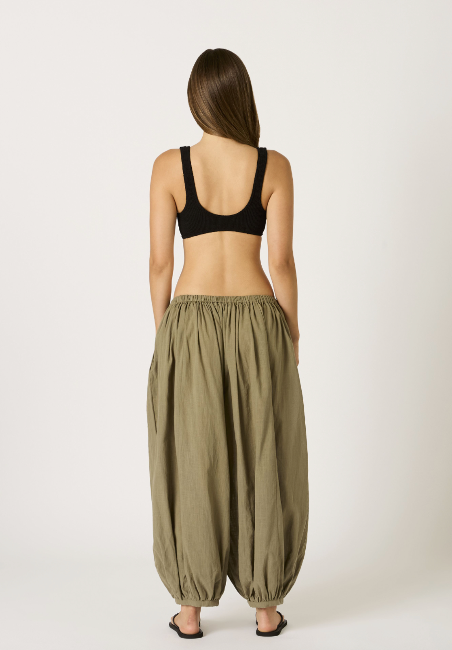 Ruby Balloon Pants - Olive
