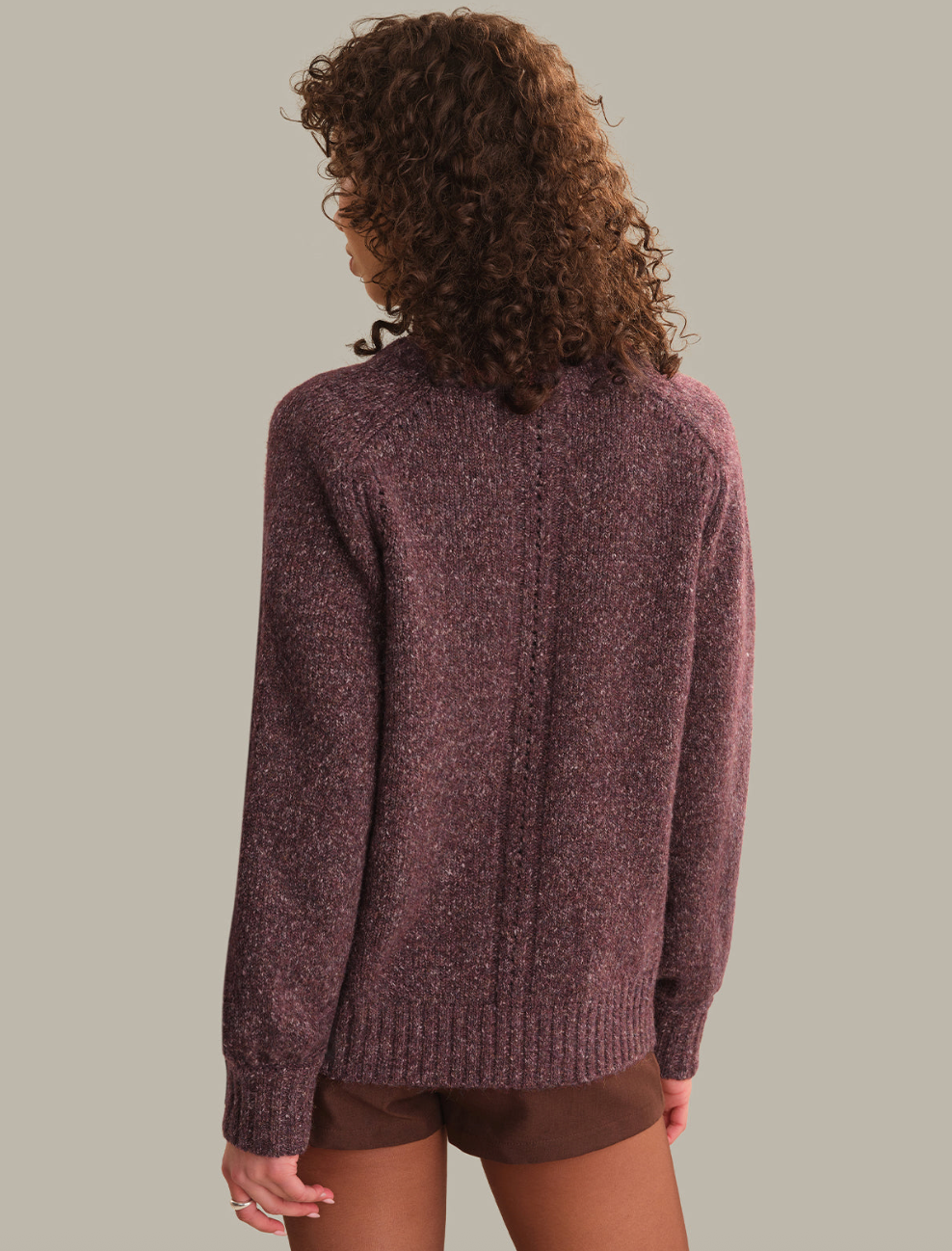 525 America Constance Relaxed Crew with Placed Pointelle