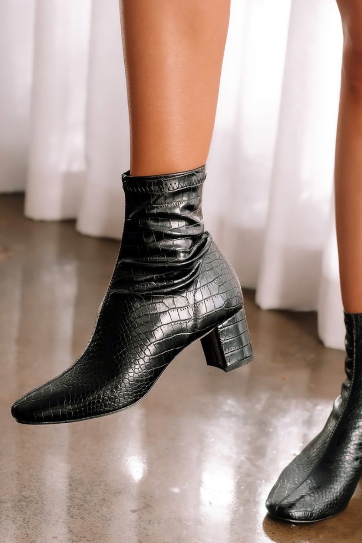 Billini Jonas Croc Boots - gilt+gossamer