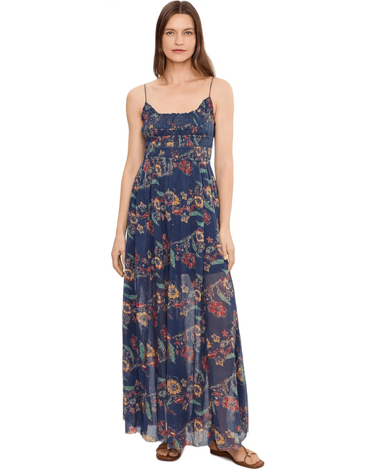 Free People One Ciella Printed Maxi Dress - New England Combo