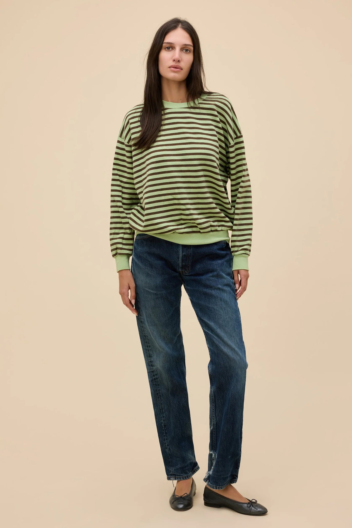 Daydreamer LA Stripe Terry Sweatshirt