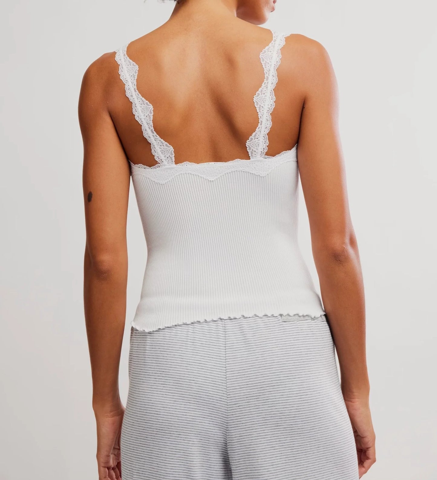 Free People Spring Fever Cami - White alyssum