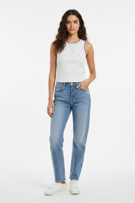 Miou Muse Ribbed Knit Tank Top