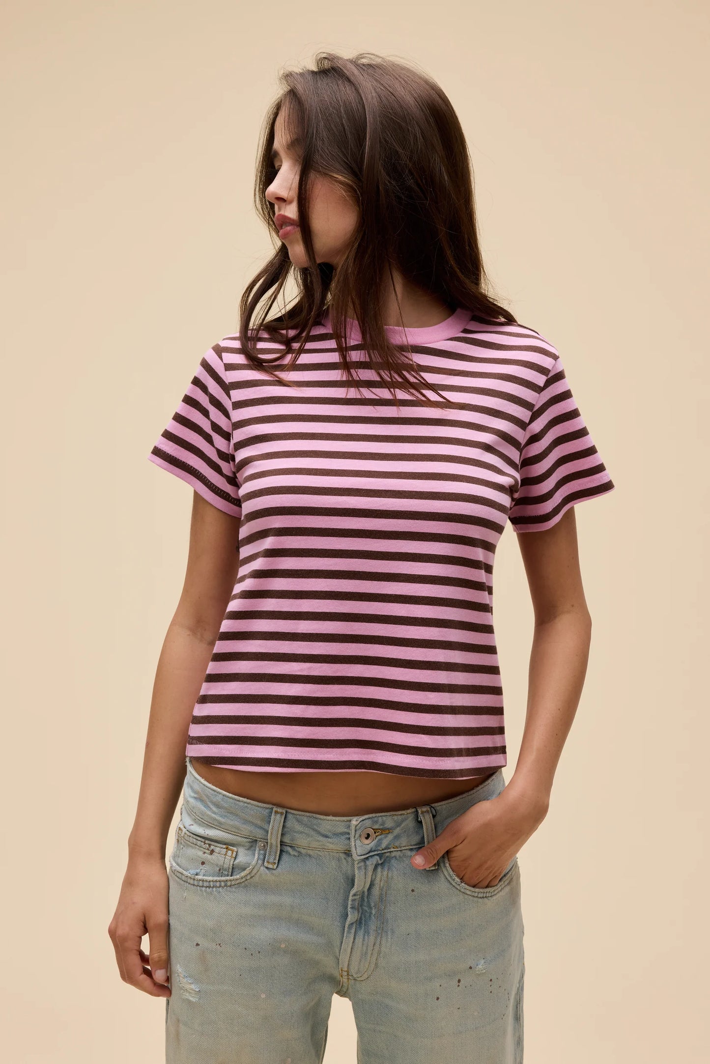Daydreamer LA Stripe Vintage Tee