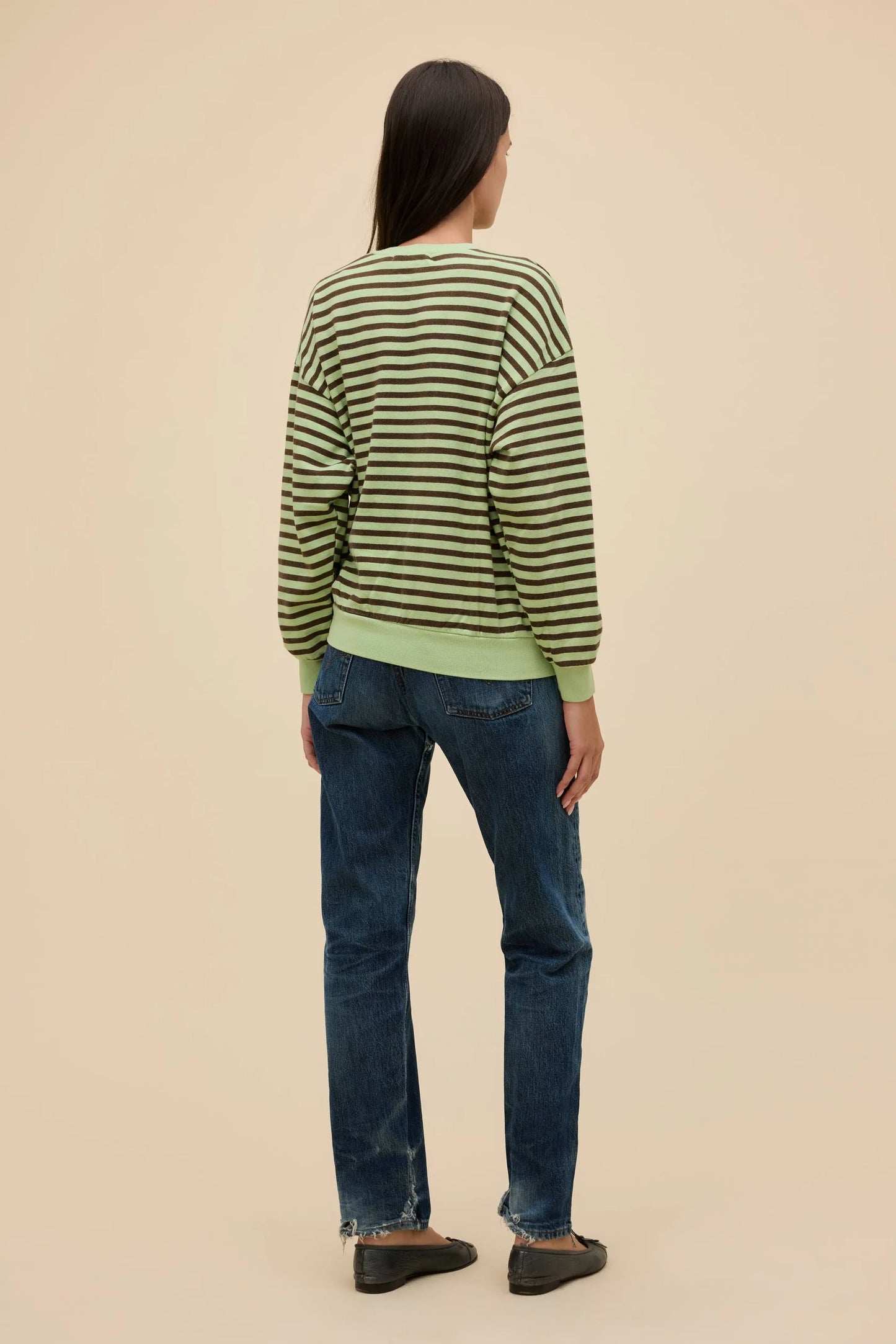 Daydreamer LA Stripe Terry Sweatshirt