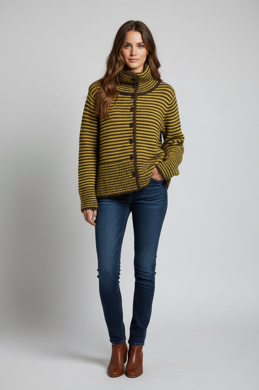 See U Soon Stripe Cardigan - gilt+gossamer