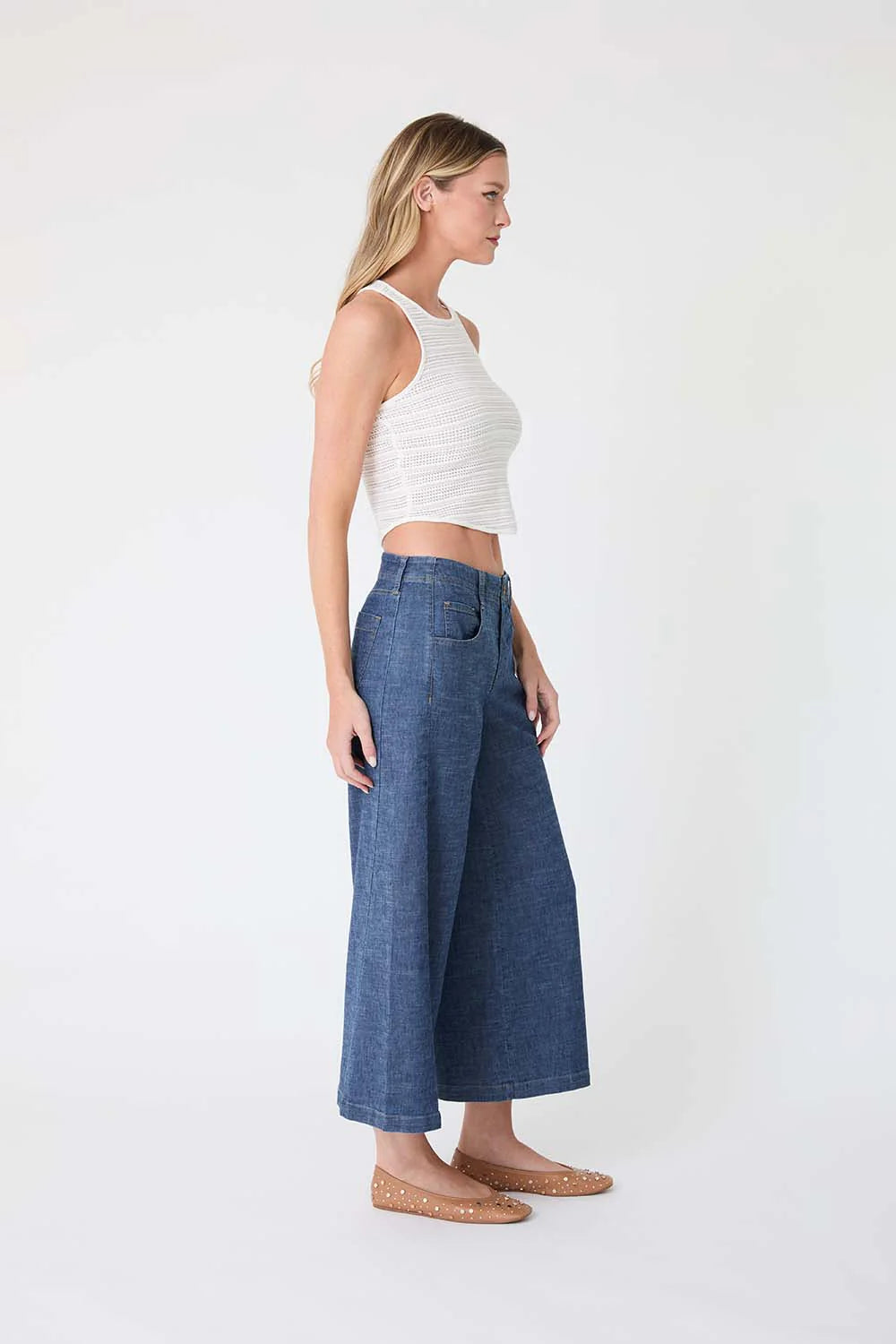 Aurora Wide Leg Pant - Starlight