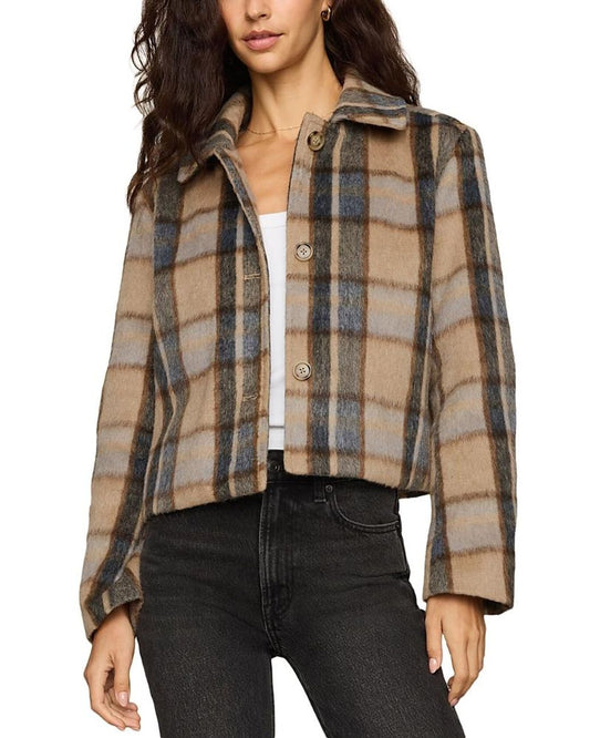 Petra Plaid Shrunken Jacket - gilt+gossamer