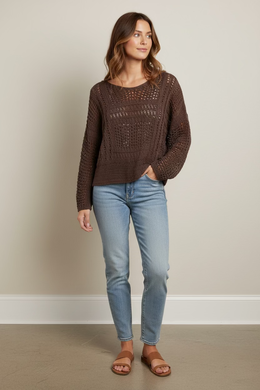 Little Lies Crochet Sweater - gilt+gossamer