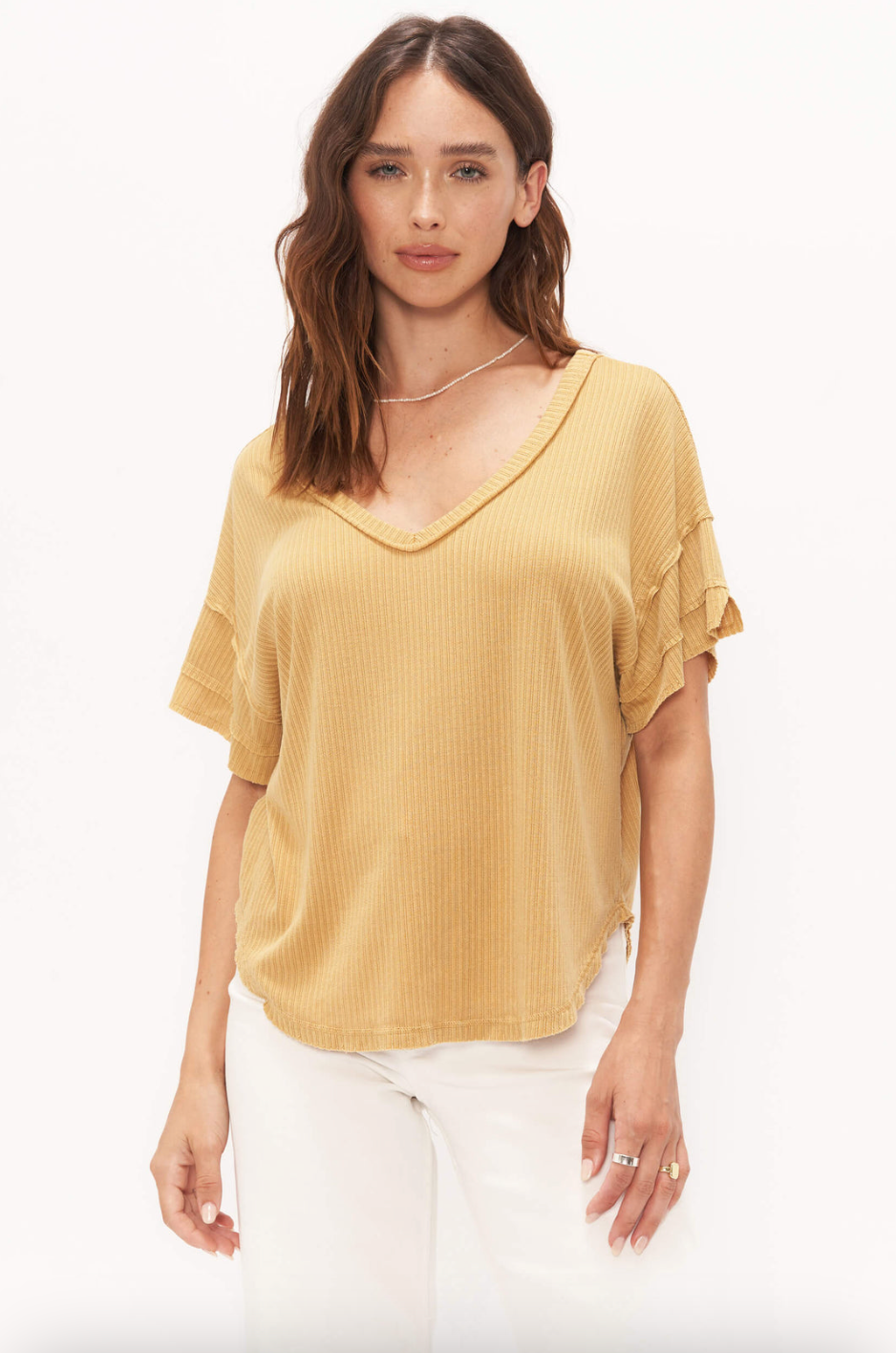 Project Social T Fiona Easy Fit Pointelle Tee