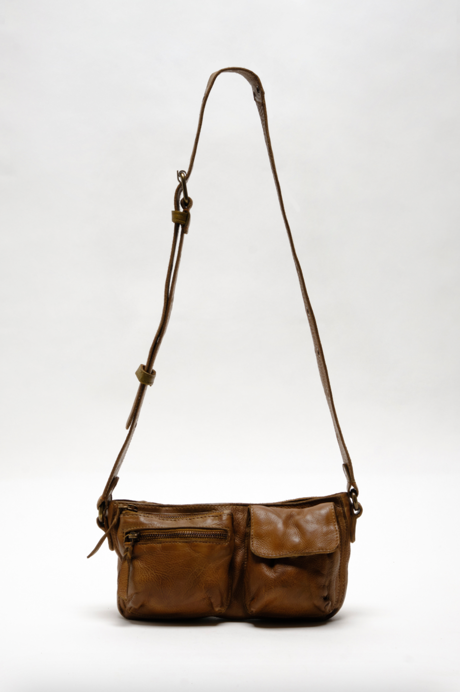 Free People Wade Leather Sling Bag - gilt+gossamer