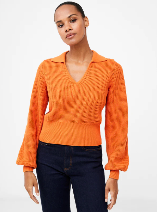 Mozart V-Neck Collar Sweater