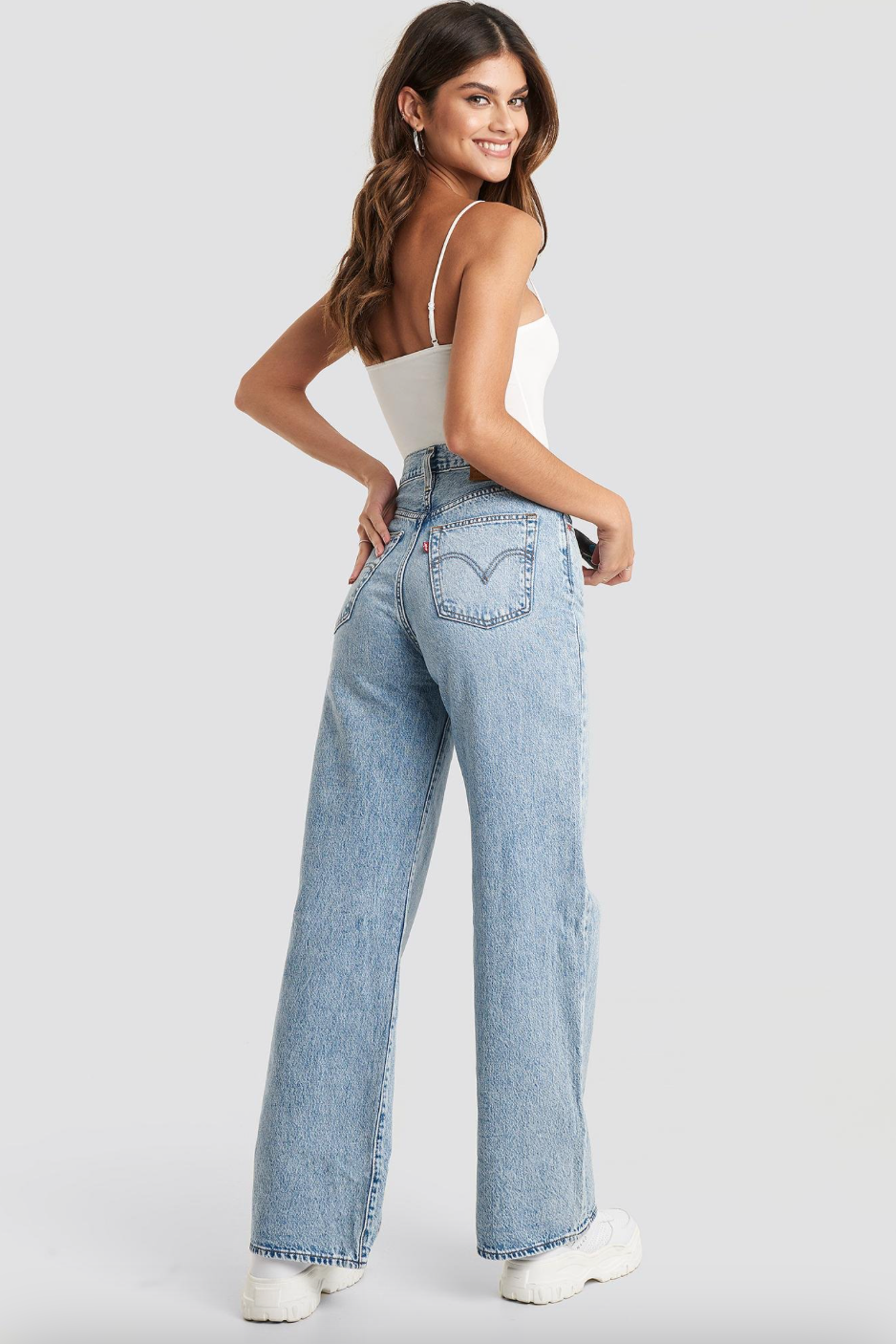 Levi's Ribcage Wide Leg Jeans - Far And Wide Light Wash – gilt+